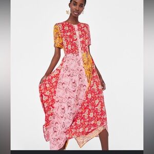 Zara Multicolor Floral Dress